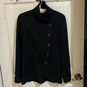 Bailey 44 double breasted black wool jacket